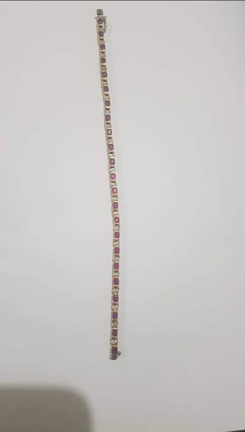 Bracelet en or et diamants et rubis