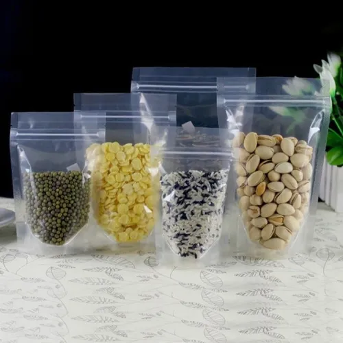 Emballage doypack kraft et transparent et aluminium 