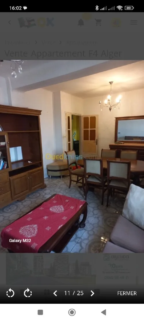 Vente Appartement F4 Alger Kouba
