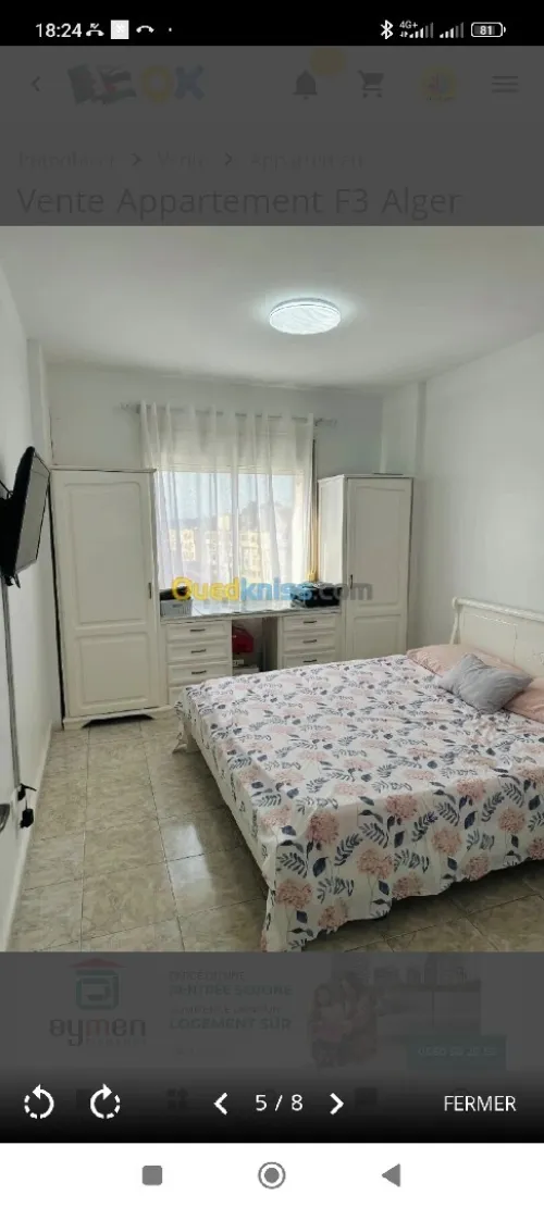 Vente Appartement F3 Alger Kouba