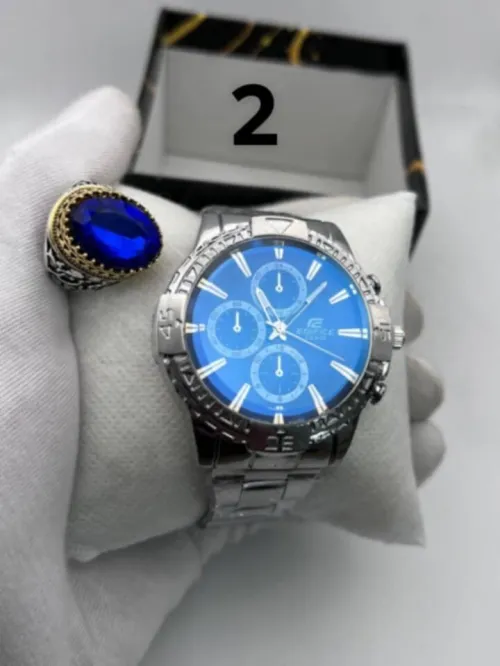 Montre homme de lux coffret plus une bague