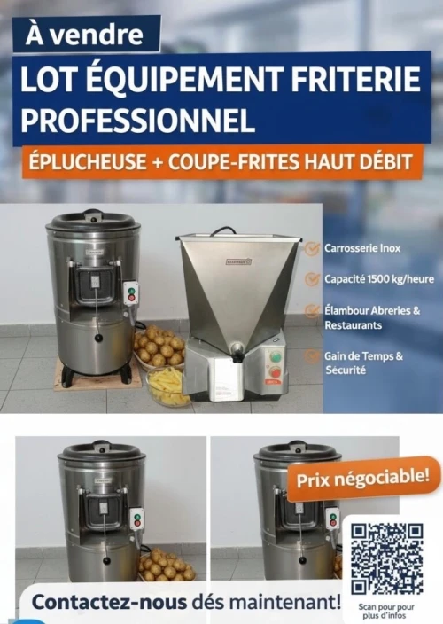 Éplucheuse et Trancheur de pommes de terre