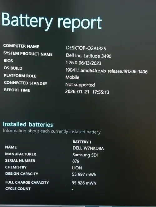 Dell Latitude 3490 I5 7200U RAM 8GB SSD 256GB 14Pouce
