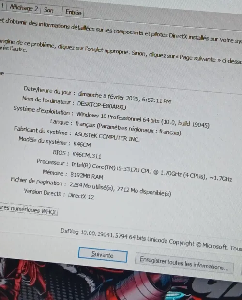 ASUS K46CM Intel I5 3317U Nvidia Geforce GT 635M 2GB RAM 8GB