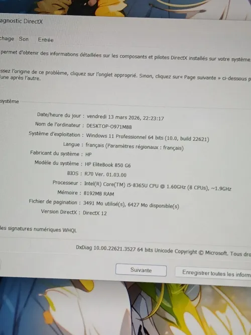 HP EliteBook 850 G6 I5 8365U RAM 8GB SSD 256GB 15.6