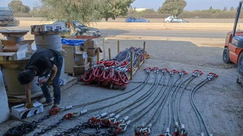 Fabrication des elingues de cable en acier et chaine 