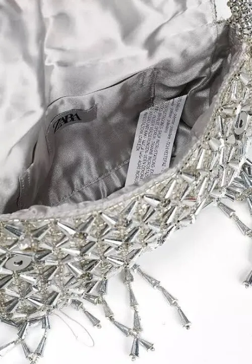 Sac zara argentè 
