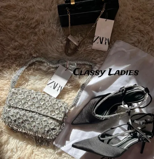 Sac zara argentè 