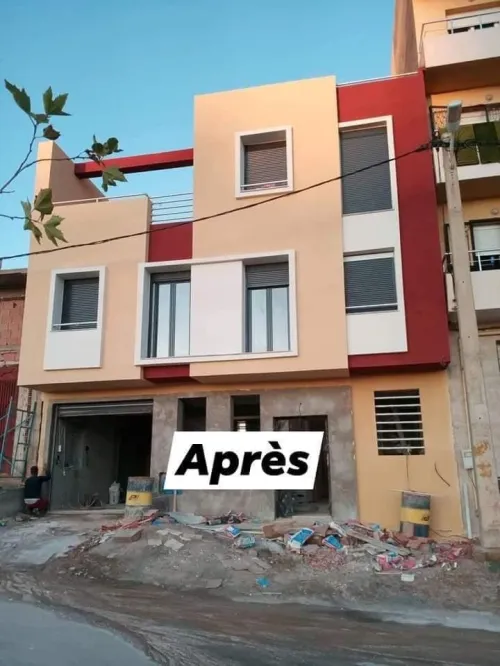 Revetement de façade en monocouche 