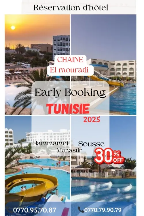promo hotel tunisie 45%