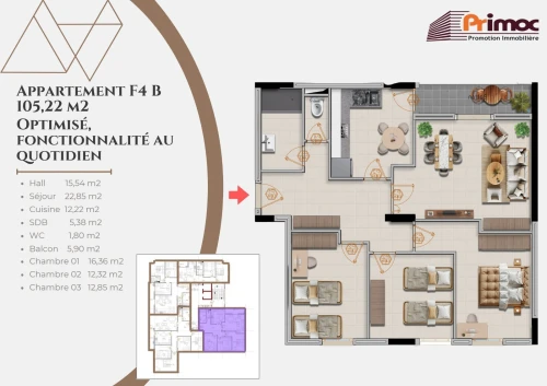 Vente Appartement F2 F3 F4 Alger Birkhadem