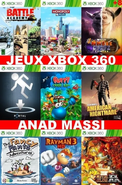 INSTALLATION JEUX XBOX 360 (PRIX CHOC FA DESCRIPTION) --