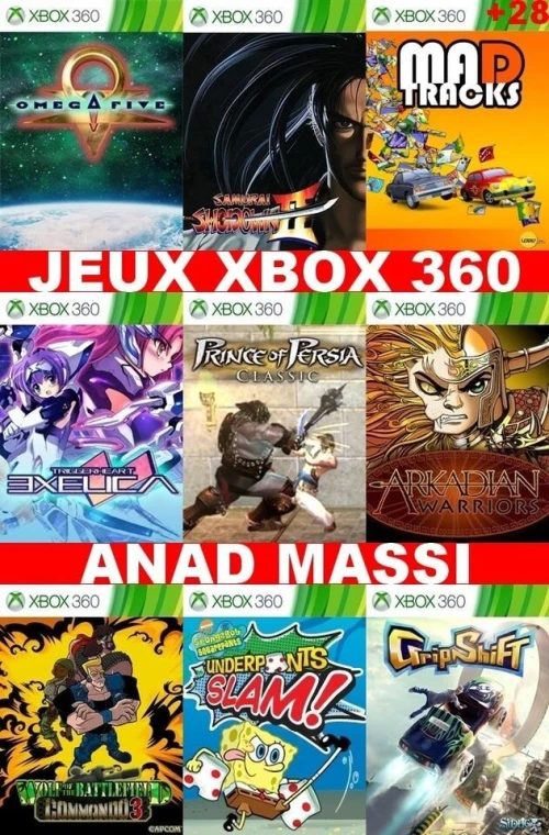 INSTALLATION JEUX XBOX 360 (PRIX CHOC FA DESCRIPTION)
