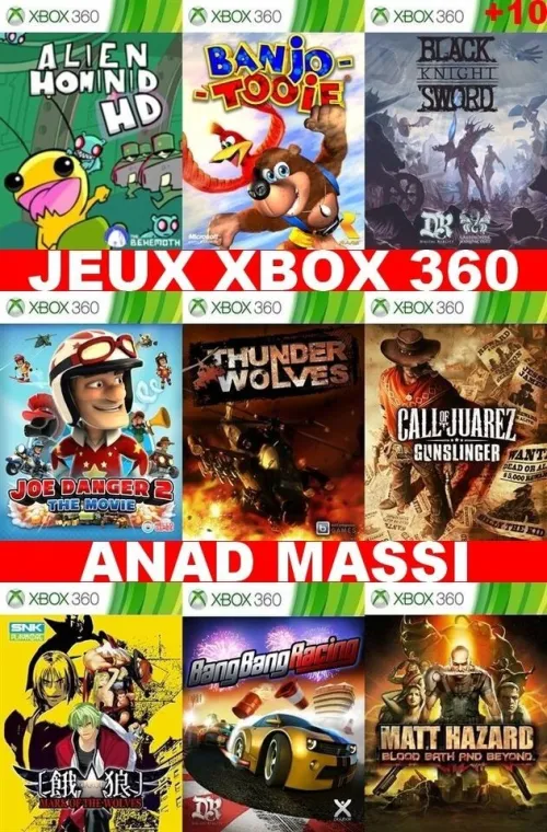 INSTALLATION JEUX XBOX 360 (PRIX CHOC FA DESCRIPTION) **