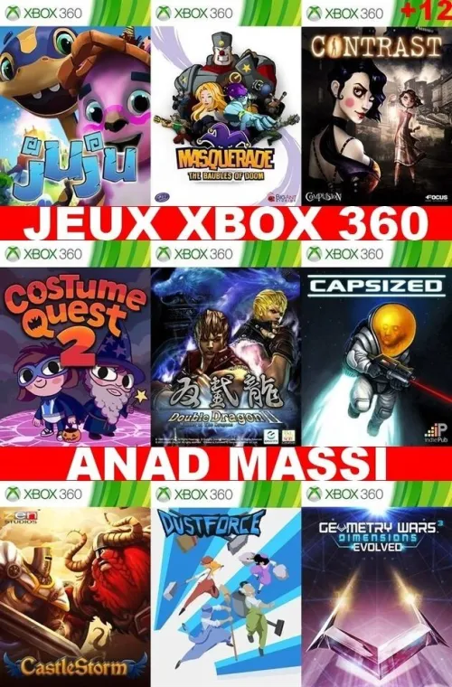INSTALLATION JEUX XBOX 360 (PRIX CHOC FA DESCRIPTION) *
