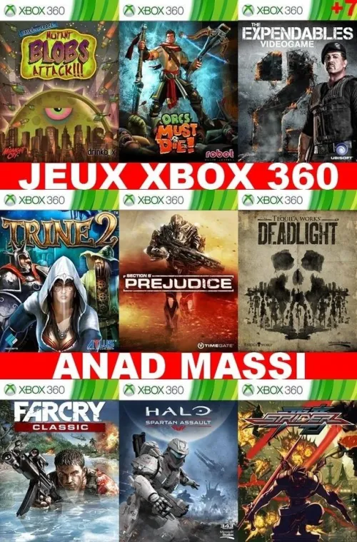 INSTALLATION JEUX XBOX 360 (PRIX CHOC FA DESCRIPTION) *