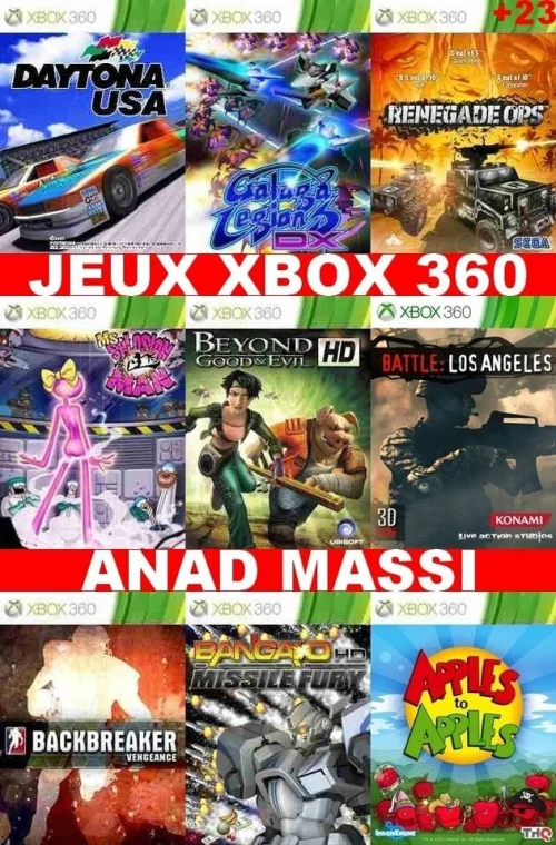 INSTALLATION JEUX XBOX 360 (PRIX CHOC FA DESCRIPTION) -