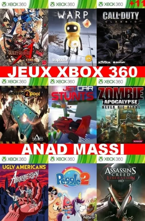 INSTALLATION JEUX XBOX 360 (PRIX CHOC FA DESCRIPTION) **