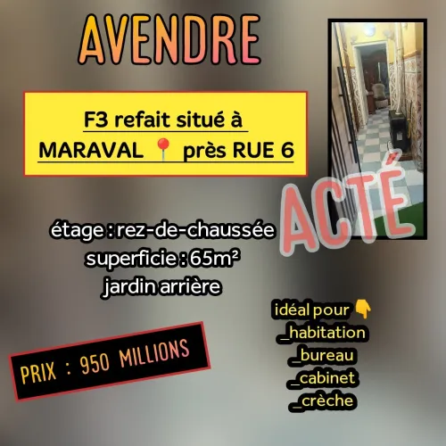 Vente Appartement F3 Oran Oran