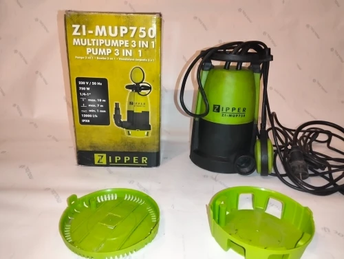 Pompe vide-cave serpillère ZIPPER 750 W  200 L/min