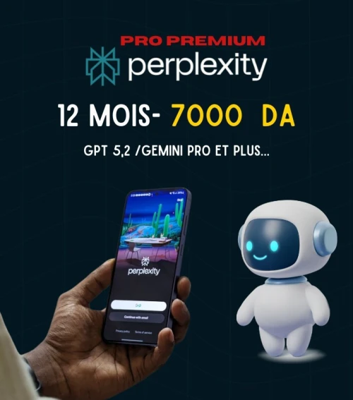 Abonnement Premium Perplexity AI Pro 12 MOIS (Avec votre email ou individuel)