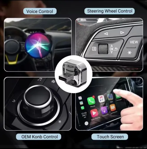 وداعاً للأسلاك! محول CarPlay اللاسلكي الأصغر حجماً   CarPlay Android Auto sans fil - CarTech DZ"