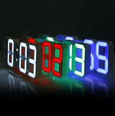 لساعة ثلاثية الأبعاد LED
