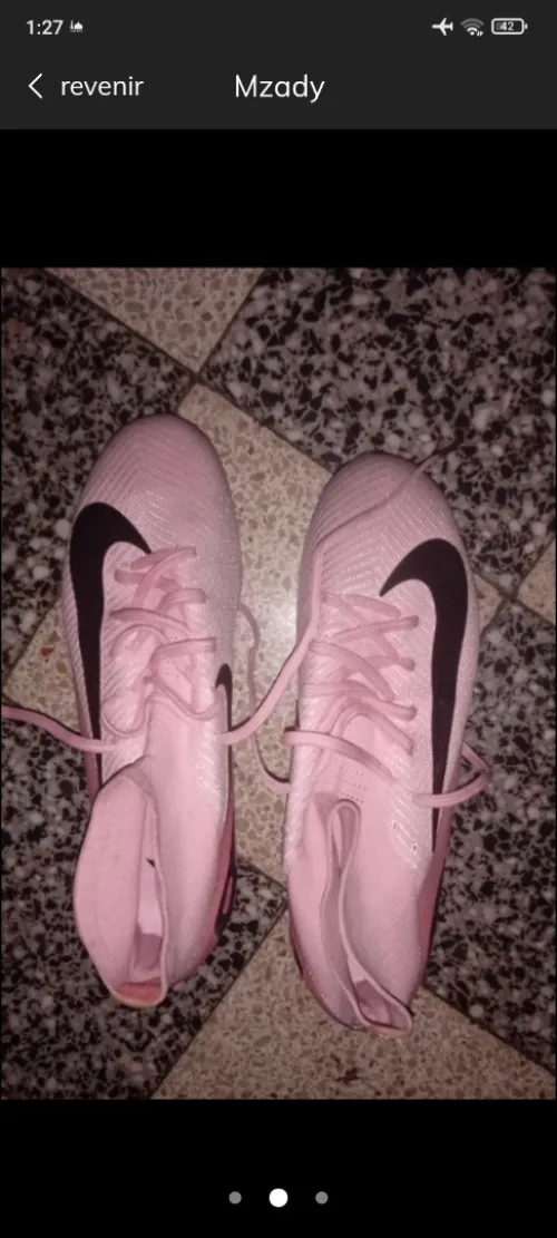 Soulier Nike Mercurial air zoom rose