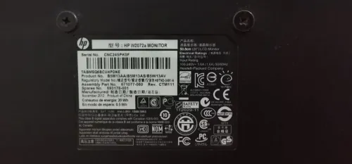 Ordinateur HP Pro 3500 avec Moniteur HP W2072a