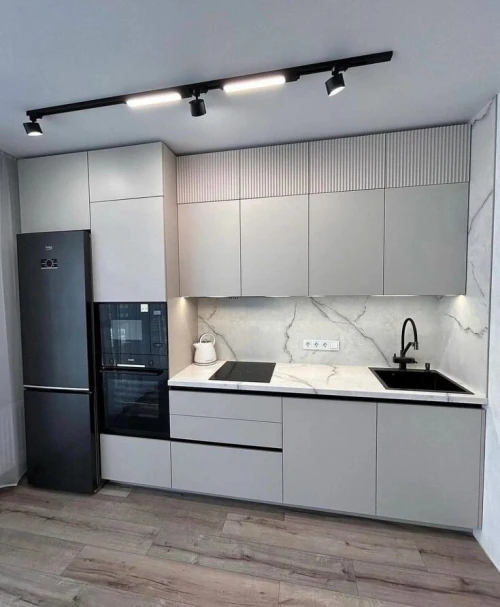 Fabrication de cuisine équipée moderne sur mesure