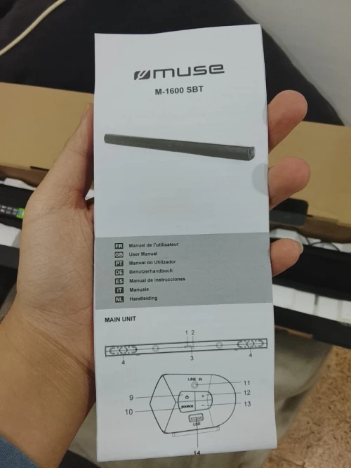 بافل  muse M-1800 SBT (tv Speaker with Bluetooth an pll radio (