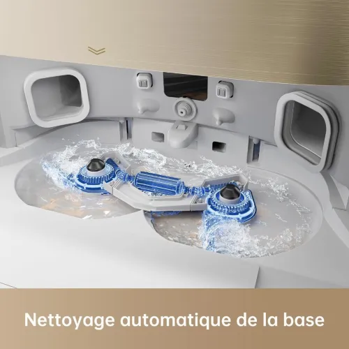 DREAME X40 Ultra Complete Robot Aspirateur avec Serpillière amovible et relevable, Brosse latérale