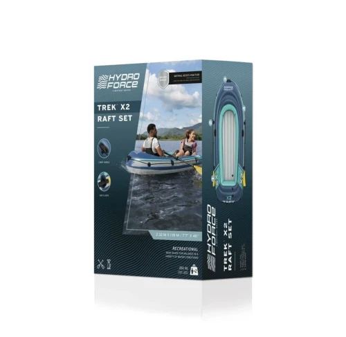 Bestway Bateau Trek X2 raft set pompe+rames 232 /118cm 250kg