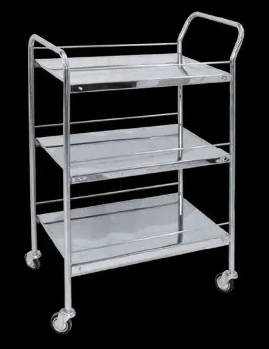 GUÉRIDON EN INOX ET ABS
