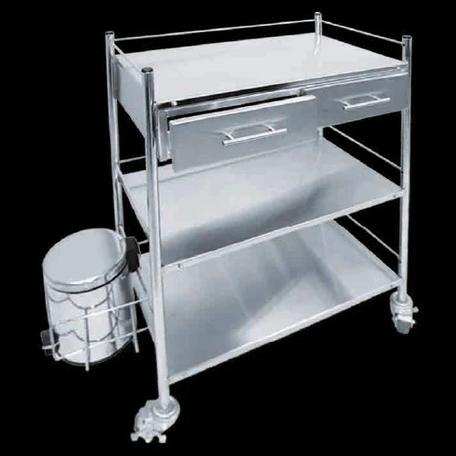 GUÉRIDON EN INOX ET ABS