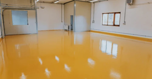 Revêtement du sol industriel en résine époxy et polyuréthane 