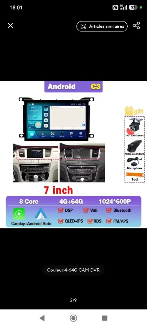 Pose boîtier carplay