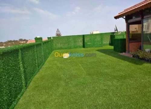 سياج ( قرياج ) عشب إصطناعي Grillage en gazon artificiel 