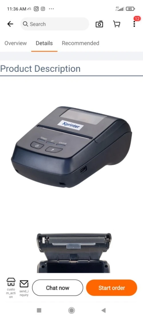 Super promo Imprimante mobile bluetooth 80mm xprinter
