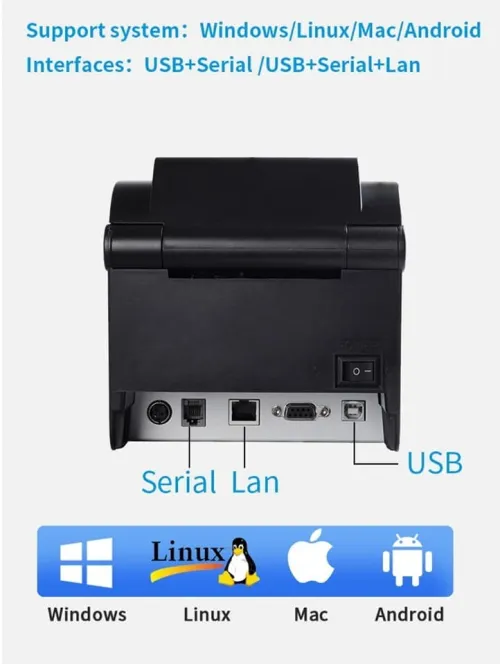 Imprimante double foction ticket et autocollantes xprinter xp350b Bluetooth