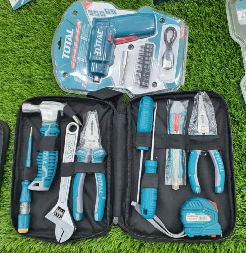 Pack total visseuse 3,6v + pochette 9 pcs