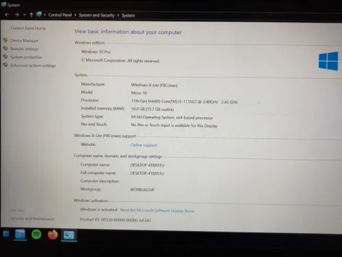 Dell vostro 3400 i5 11eme gen 16gb ram