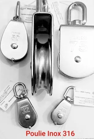 accastillage marin - inox marin 316 - pour bateaux