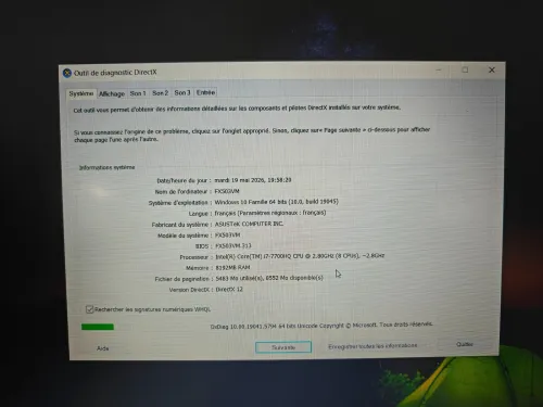 Laptop Asus FX503VM Core i7 7700HQ GTX 1060 6GB VRAM