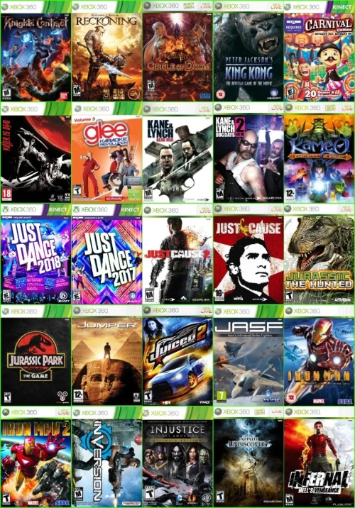 INSTALLER PACK 20/50/80/150/300 JEUX TOP SUR Disque Dur XBOX360 PRIX CHOC 