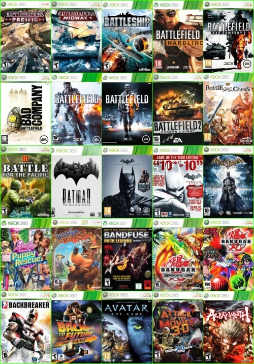 INSTALLER PACK 20/50/80/150/300 JEUX TOP SUR Disque Dur XBOX360 PRIX CHOC 