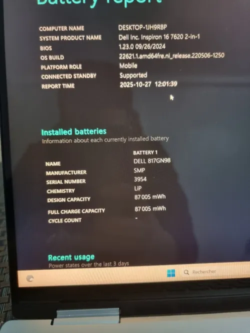 Dell inspiron 16 7620 2in1 tactile x360 i5-1235U 8/256