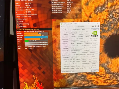 Carte Graphique ASUS TUF Gaming GeForce RTX 3070 Ti OC Très peu utilisée