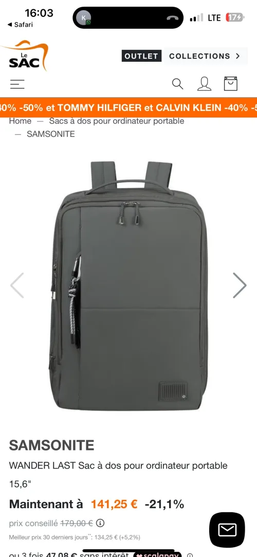 Sac à dos samsonite original