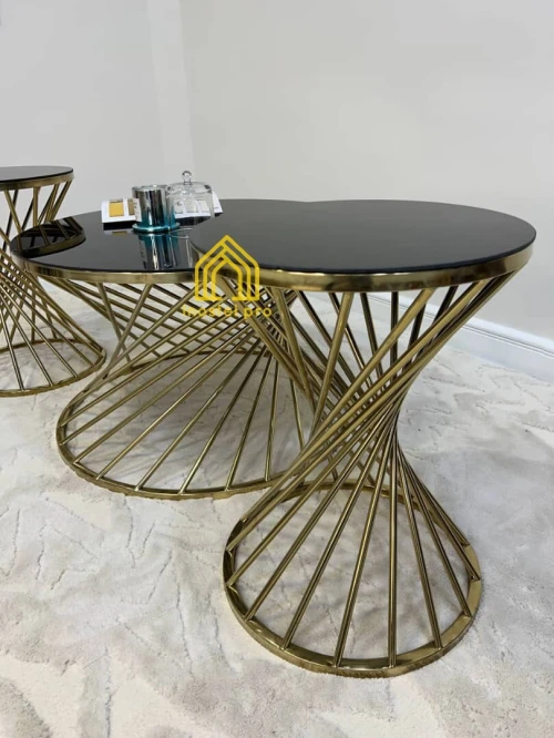Table basse en inox